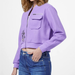Chaqueta deportiva de pato acolchada ligera para mujer de alta calidad abrigo tendencia Bomber Stand transpirable algodón relleno carta invierno - Product Image 4