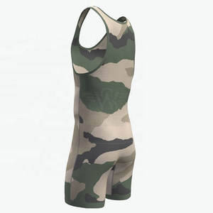 High Quality New Design Professional Wrestling <b>Singlets</b> Custom Made Lightweight Eco-Friendly Spandex/Polyester for <b>Men</b> - Product Image 2