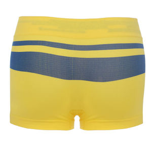 Boxers tricotés pour hommes jaune et bleu, taille mi-haute, sans coutures, en spandex, séchage rapide, lot de 6, lavables en machine - Product Image 4