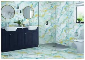 Carreaux de sol et de mur en porcelaine sans fin dorés 600x1200, design élégant pour les pièces contemporaines - Product Image 2