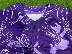 เสื้อเบสบอลสำหรับเยาวชนชายเสื้อใส่เล่นซอฟต์บอลผ้าเจอร์ซีย์พิมพ์ลายโลโก้ทีมออกแบบได้ตามต้องการ - Product Image 5