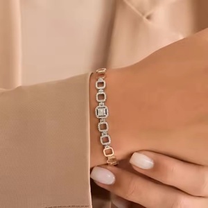 Bracelet tennis pour femme de haute qualité, nouvel arrivage, or 10 ct 14 ct, moissanite, diamant rond pour femme - Product Image 1