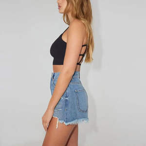 Custom Fashion New Look Street Wear <b>Women</b> Denim Short New Article Pakistan Made OEM Service shorts for <b>women</b> - Product Image 3