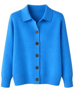 <b>Women</b> <b>Navy</b> <b>Blue</b> V Neck Knit Sweater Long Sleeve Loose Fit Soft Winter Pullover Casual Elegant Daily Wear Top For <b>Women</b> Trend - Product Image 1