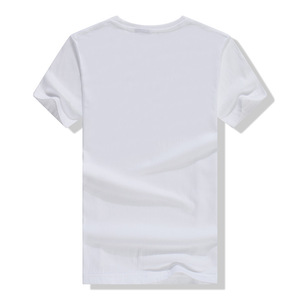 เสื้อยืดสีขาวล้วนสำหรับผู้ชายพิมพ์ลายโลโก้100% การเลือกตั้ง - Product Image 5