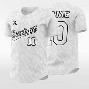 Men's <b>Baseball</b> Jersey Denim - Printed & Moisture Wicking, Custom OEM Wholesale - Product Image 1