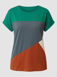 Camiseta de Verano para Mujer, Cuello Redondo, Estilo Urbano, Venta al Por Mayor, Servicio OEM, Tallas Grandes, Alta Calidad - Product Image 4