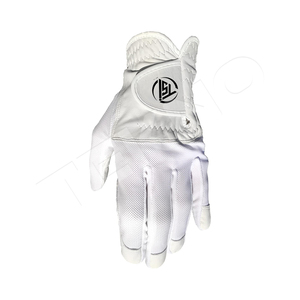 Proporcionar servicio de fotografía de diseño gratuito PU Palm Spandex Back Golf Accesorios Guante Gran agarre Mano izquierda Guantes de golf - Product Image 2