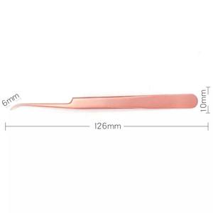 Pinzas de extensión de pestañas, de acero inoxidable, no magnéticas, último diseño, de buena calidad, OEM - Product Image 6