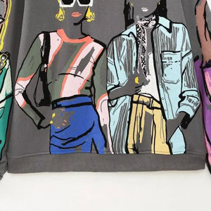 Sudaderas de mujer de diseño personalizado, camisetas holgadas de cuello redondo, jersey de manga larga, sudaderas informales de lana - Product Image 5