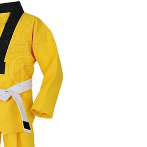 Tenues d'arts martiaux, dernier design, ensembles d'uniformes de taekwondo, sur mesure, polyester/coton, durable, unisexe, adulte, logo frontal, haute qualité - Product Image 5