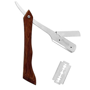 Navaja de Afeitar Profesional para Hombre, de Acero Inoxidable de Alta Calidad, con Mango de Madera, Superventas - Product Image 5