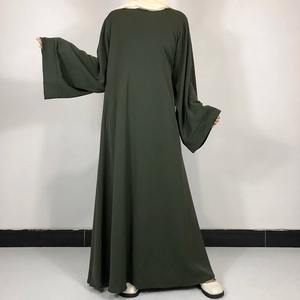 Femmes mignon arabe Style islamique modeste Robe Abaya Khimar manches chauve-souris Burqa Caftan Robe solide motif prière vêtement turquie - Product Image 6