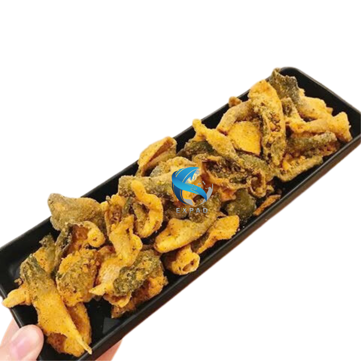 Vietnamese Fish Skin Crispy Fried Sea Fish with Salted Egg Is Delicious and Best-selling in Vietnam 2025