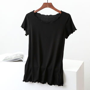 Pas encore de commentaires haute qualité surdimensionné gym t-shirt femmes mode porter été crop tops femmes fitness t-shirt court. - Product Image 4