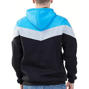 Sweat à capuche épais pour hommes, sweat-shirt d'hiver brodé en polaire mélangée douce de haute qualité, poche kangourou, teint uni 2 - Product Image 5