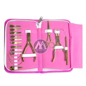 Hair <b>Extension</b> Tools Kit Tape in Hair <b>Extension</b> Pliers <b>Beads</b> Crusher and Removing Pliers - Product Image 2
