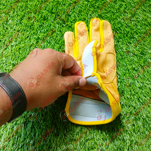 Guantes de bateo de béisbol de cuero genuino resistente para hombres y mujeres, guantes de entrenamiento para deportes al aire libre, equipo de alto rendimiento - Product Image 6
