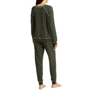 Conjunto de Pijama para Mujer con Estampado de Puntos, Diseño Personalizado OEM, Modal, Invierno, Largo, Acogedor, 2 Piezas, Algodón - Product Image 4