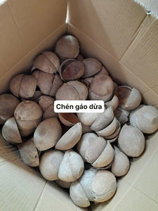 Cuencos de cáscara de coco personalizados hechos a mano naturales ecológicos crudos de alta calidad del proveedor de Vietnam - Product Image 2