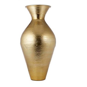 Restaurant Jardin Vase En Aluminium pour Décoration De Table Décor À La Maison Métal Plaqué Or Finition Vase En Aluminium pour La Décoration - Product Image 1