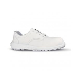 รองเท้าเซฟตี้สีขาว U-POWER S2 SRC ดีไซน์ส้นเตี้ยสะท้อนกลับได้รับการรับรอง SRC - Product Image 1