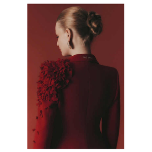 La chaqueta violeta más vendida para mujer, ropa, Chaqueta de traje con poliéster/algodón con bordado a mano, Technics, marca THESOUL - Product Image 5