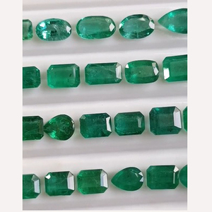 41 pièces d'émeraude zambienne naturelle poire ovale octogone facette 130 Cts Lot taille moyenne 3.17ct pierre précieuse de haute qualité US $10725 pour tous - Product Image 4