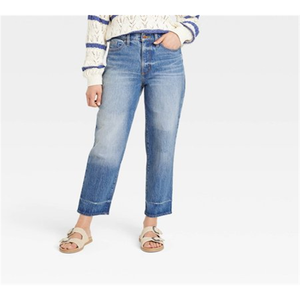 Jeans Vintage a Vita Super Alta da Donna, Modello Universale, Lavaggio Medio, Taglia 10 - Denim Lavabile, Skinny, a Sigaretta, Boot Cut - Product Image 4