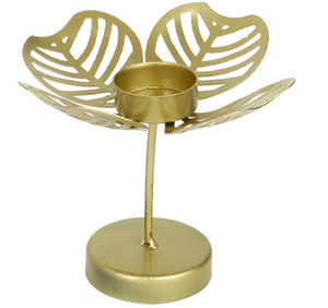 Gold-Plated Lotus Design Metal Tea Light Candle <b>Holder</b> Classic Design <b>Tealight</b> Custom made Christmas <b>Tealight</b> <b>Holder</b> - Product Image 1