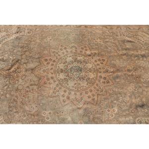 Vintage Turkish Large Rug 5.9x8.6 ft, <b>Brown</b> Pink Southwestern <b>Wool</b> Rug - Product Image 5