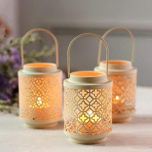 Juego de 3 diseños de hierro Metal Tea Light Votive Holder Nuevo diseño hecho a mano Sala de estar antigua Fabricante mayorista Exportador - Product Image 6