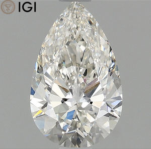 1.24 Carat Brillant Poire Coupe 9.66 MM Laboratoire Cultivé CVD Diamant G Couleur VVS2 Clarté IGI Certifié Pour Pendentif Personnalisé - Product Image 1