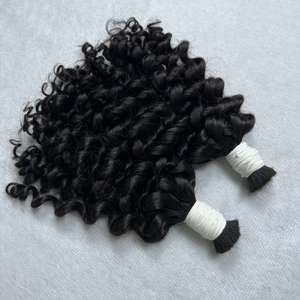Cheveux bruts vietnamiens eurosiens Curl en vrac non traités | Vendeurs de cheveux vierges Cheveux humains bruts alignés sur les cuticules vietnamiennes doux - Product Image 1