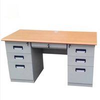 Tiroirs de bureau d'ordinateur en métal au design moderne Assemblage facile Table de bureau à domicile pour l'étude Bureau Gym Bureau