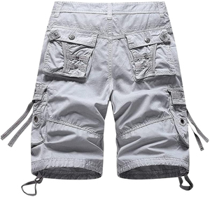 Pantalones cortos Cargo de algodón para hombre, pantalones cortos de trabajo informales absorbentes de sudor, pantalones cortos de moda, pantalones cortos transpirables para hombre - Product Image 2