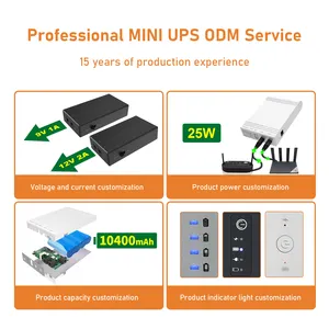 WGP MINI UPS ODM Service Voltage And Current Battery Capacity Customization MINI UPS For Wifi Router ONU CPE