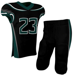 Nouvelle conception d'uniforme de football américain pour adultes, style actuel, manches courtes, imprimé, respirant, polyester/coton, séchage rapide, vente en gros - Product Image 6