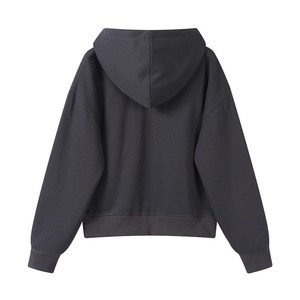 Sudadera con Capucha Holgada de Manga Larga de Algodón para Mujer, Sudadera de Forro Polar Sólida para Invierno, Ropa de Calle, Sudadera Informal de Moda Coreana - Product Image 6