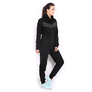 Survêtement décontracté pour femme avec logo personnalisé de haute qualité, fermeture éclair, 100% coton, écologique, ensemble 2 pièces, jogging - Product Image 3