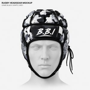Casque de rugby numérique camouflage marine personnalisé avec logo sur mesure, casque de protection robuste pour joueurs de rugby et équipement d'entraînement - Product Image 3