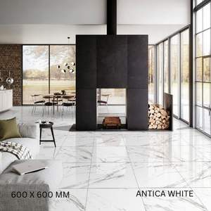 Azulejos pulidos brillantes de diseño moderno de 600x600mm, adhesivo fácil para decoración del hogar, doble carga para sala de estar y apartamento para villas - Product Image 1
