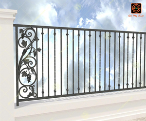 Clôture en fer forgé KHP Royal pour la décoration des villas et des appartements, imperméable, galvanisée, revêtement en poudre, antirouille, fabriquée au Vietnam. - Product Image 6