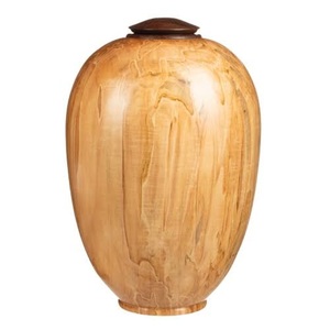 Urna para Cenizas Humanas, Urnas de Cremación, Recuerdo para Adultos, Recuerdo para Cenizas, Artículos Funerarios, Urnas de Cremación con Acabado en Nogal - Product Image 1