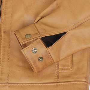 แจ็คเก็ตหนังผู้ชายลำลอง MOQ ต่ำ แจ็คเก็ตหนังผู้ชายรุ่นใหม่ แจ็คเก็ตหนังผู้ชายคุณภาพสูง - Product Image 6