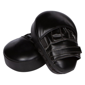 Leather Gel Curved <b>Focus</b> Mitts <b>Focus</b> <b>Pads</b> Kick Boxing MMA Strike Curved Genuine Leather or Synthetic Leather <b>Pads</b> - Product Image 1