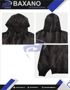 Sweat à capuche unisexe vintage délavé, pull en polaire oversize, streetwear, hiver, Y2K, design de logo personnalisé - Product Image 6