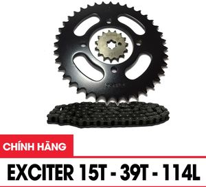 ชุดเฟืองและโซ่มอเตอร์ไซค์สำหรับ Yamaha Exciter 135 15T/39T/114L ใหม่428HS - Product Image 2