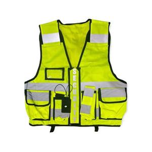 Sécurité dernière conception poches multifonctionnelles sécurité haute visibilité gilet réfléchissant avant fermeture éclair gilets de sécurité Hi Viz - Product Image 1