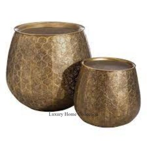 Table d'appoint et de centre en métal la plus exigeante couleur or placage brillant aspect admirable accessoires de créateurs faits à la main à bas prix - Product Image 3